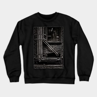 Alleyway Pipes No 2 with Border Crewneck Sweatshirt